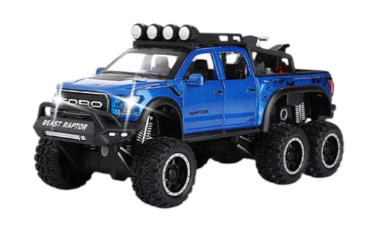 Ford F-150 Raptor 6X6 1:22 scale model car miniature
