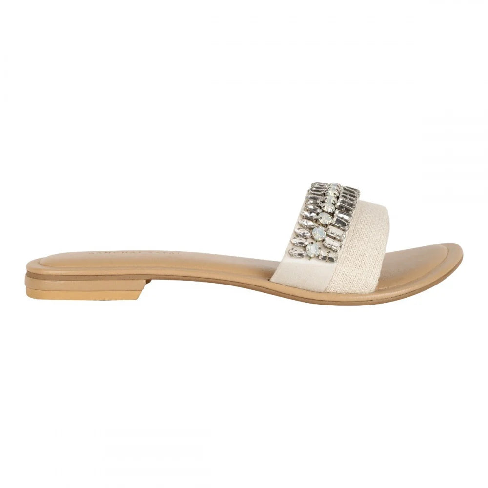 Fancy CRYSTAL SLIDER - IVORY