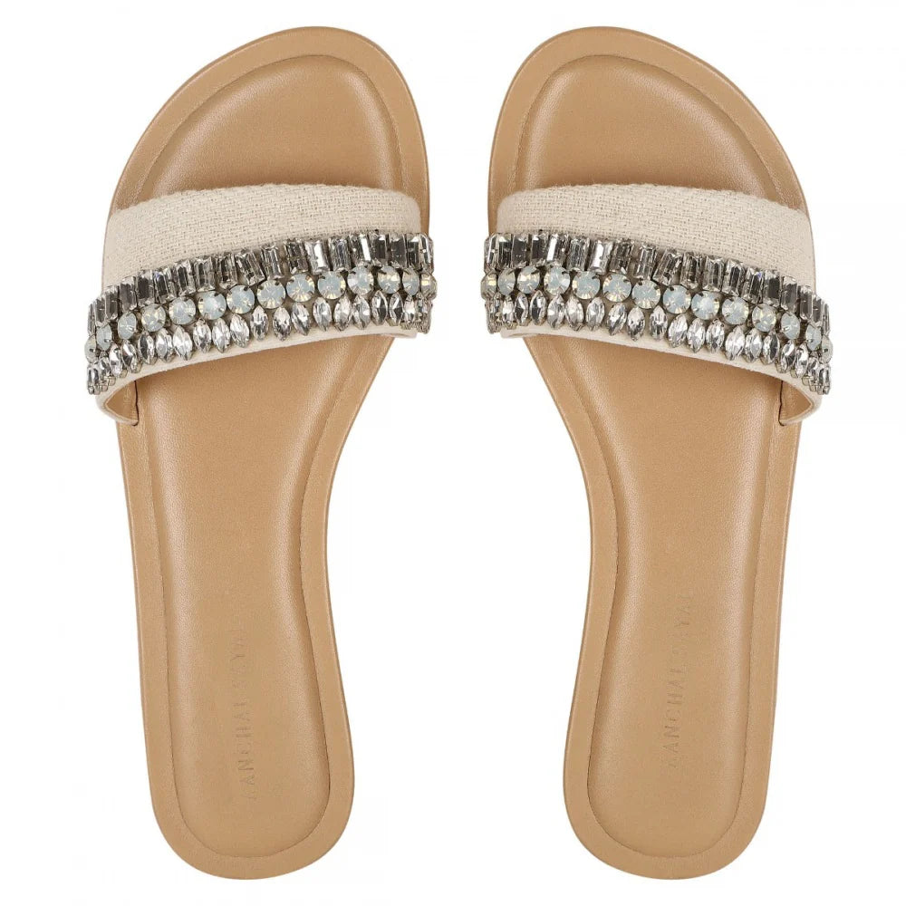 Fancy CRYSTAL SLIDER - IVORY