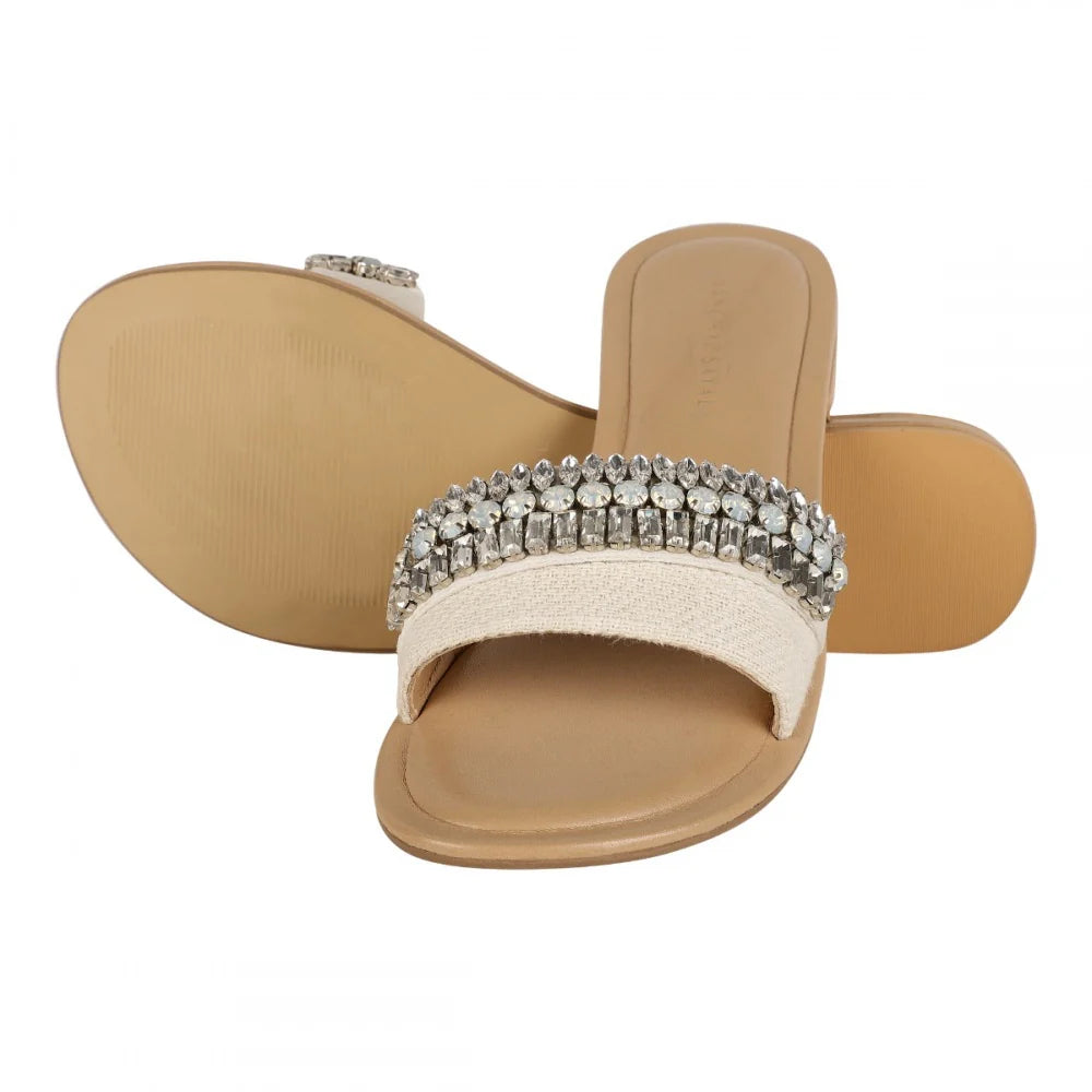 Fancy CRYSTAL SLIDER - IVORY