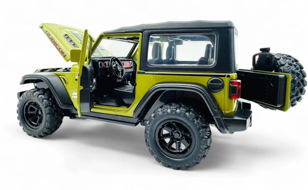 Jeep Wrangler Rubicon 1:24 diecast scale model car | Assorted Colors