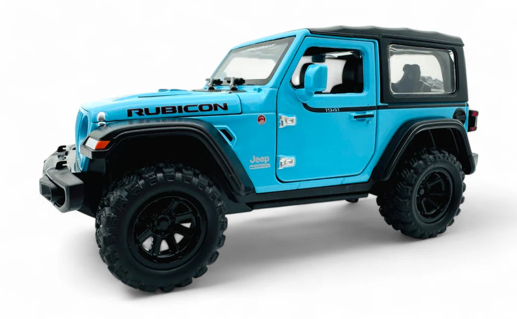 Jeep Wrangler Rubicon 1:24 diecast scale model car | Assorted Colors