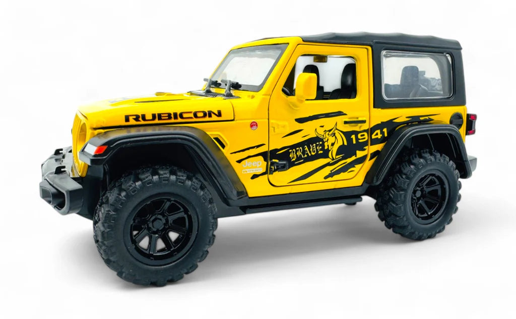 Jeep Wrangler Rubicon 1:24 diecast scale model car | Assorted Colors