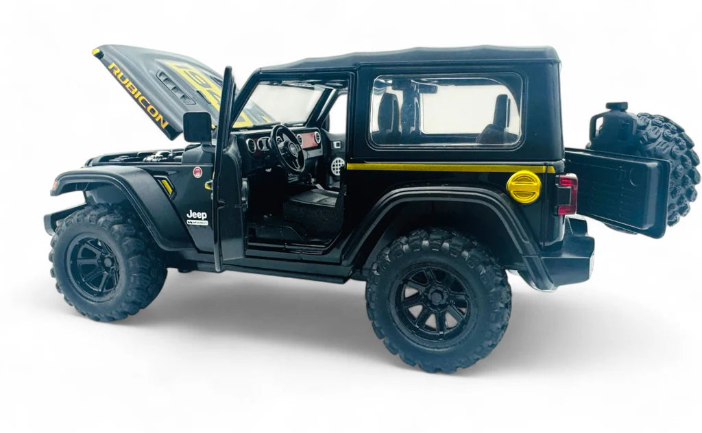 Jeep Wrangler Rubicon 1:24 diecast scale model car | Assorted Colors