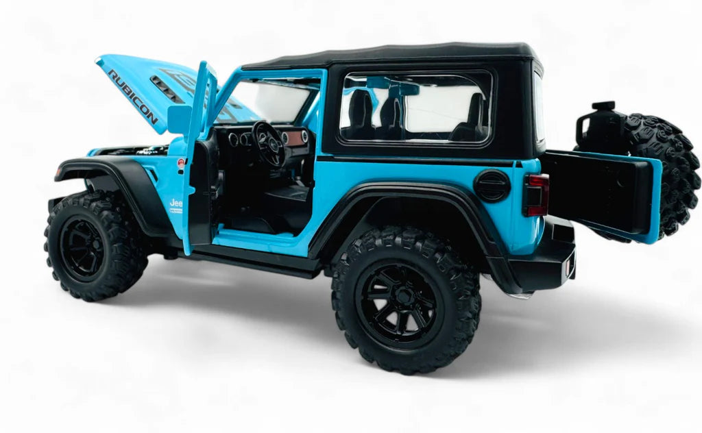 Jeep Wrangler Rubicon 1:24 diecast scale model car | Assorted Colors