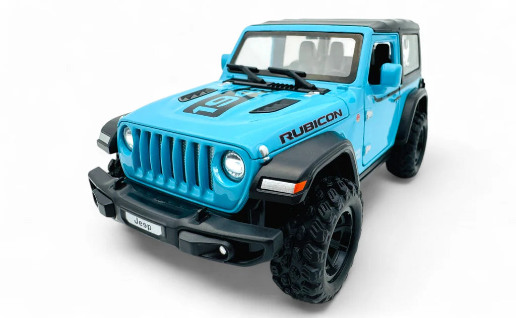 Jeep Wrangler Rubicon 1:24 diecast scale model car | Assorted Colors