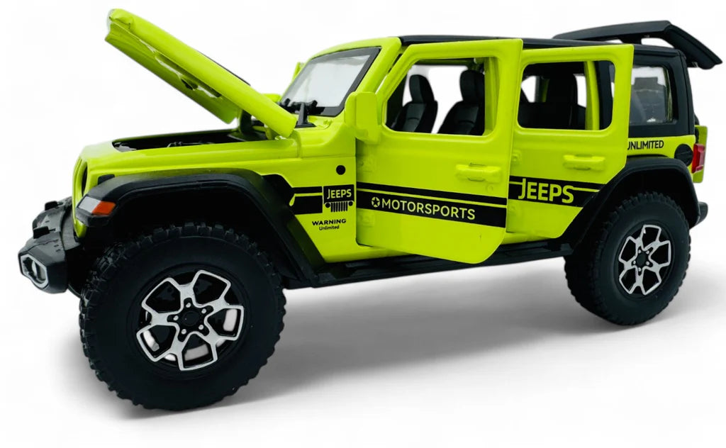 Jeep Wrangler 1:24 diecast scale model car collectible | Assorted Colors