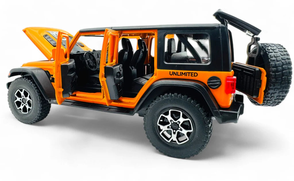 Jeep Wrangler 1:24 diecast scale model car collectible | Assorted Colors