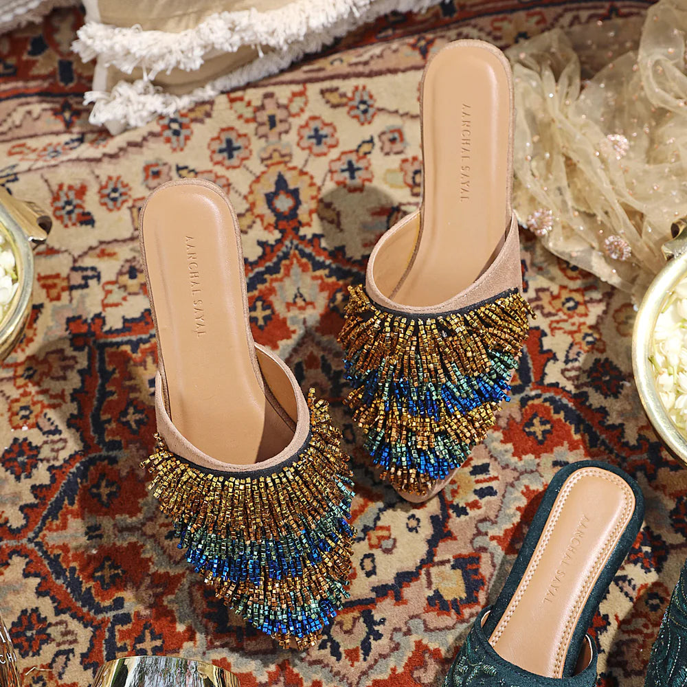 Fancy Naysa Embroiered Mule