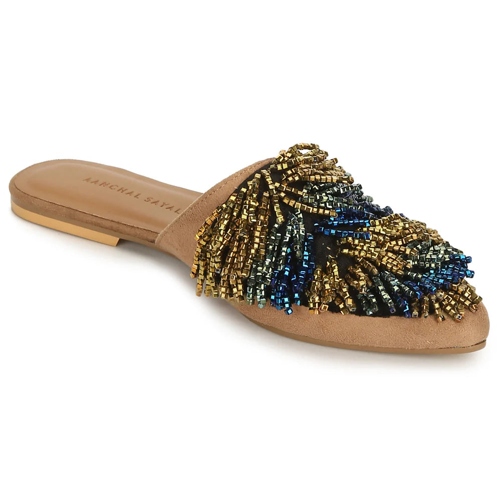 Fancy Naysa Embroiered Mule