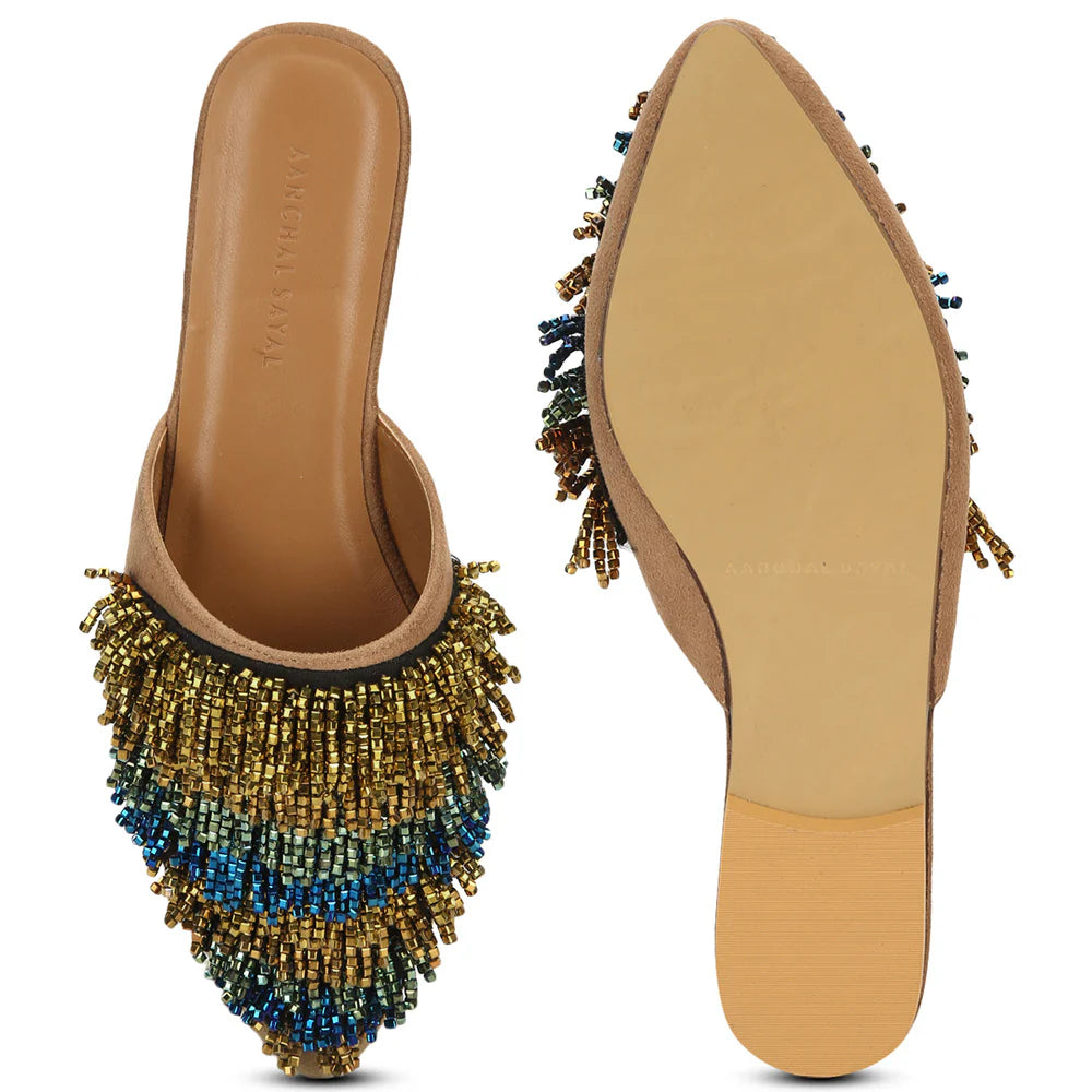 Fancy Naysa Embroiered Mule