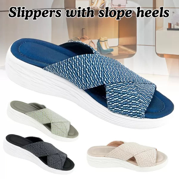 Women’s Stretch Cross Slide Sandals