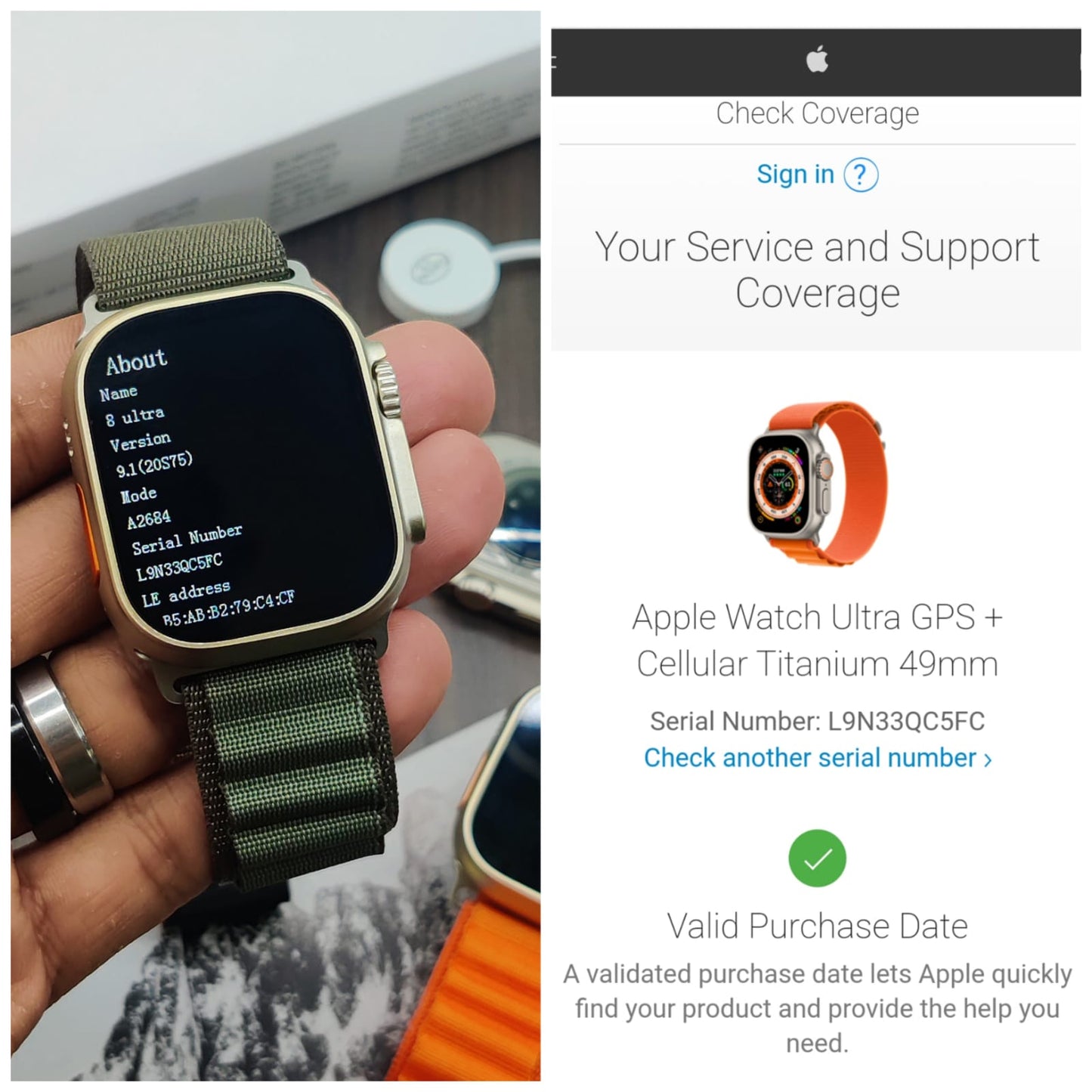 Watch 8 Ultra Master Quality