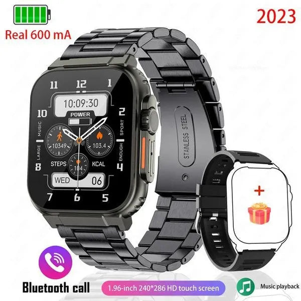 CSB-Lige 600mAh Smart Watch Ultra Watch Men Bluetooth Call(Answer/Make Call)