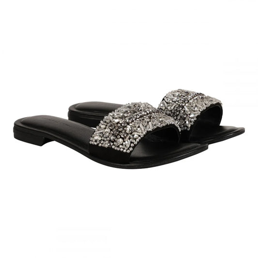 Fancy CRYSTAL SLIDER - BLACK