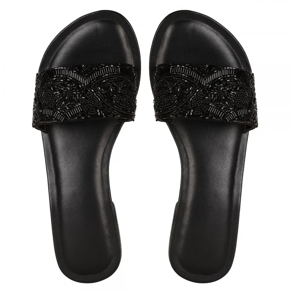 Fancy CUT-DANA & STONE SLIDER - BLACK