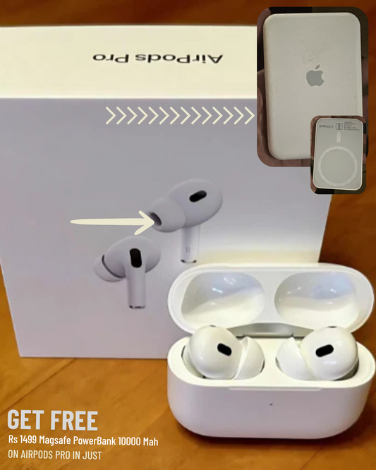 COMBO OFFER - AIRPODS PRO 2ND GEN + MAGSAFE POWERBANK 10000 MAH - 1 YEAR WARRANTY