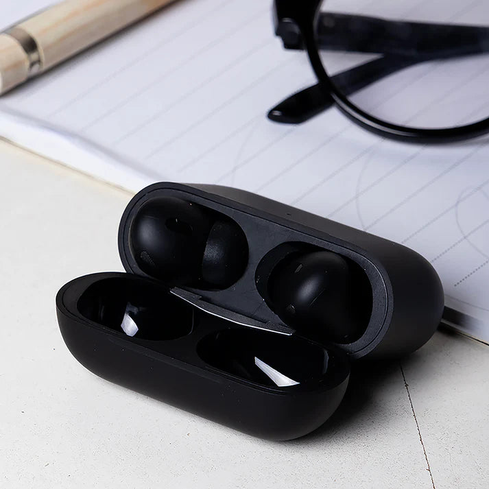 Air Pro 2nd Generation Black Edition | Magsafe Wireless Charging Case | Free Silicon Cover | 100% Warranty Covered