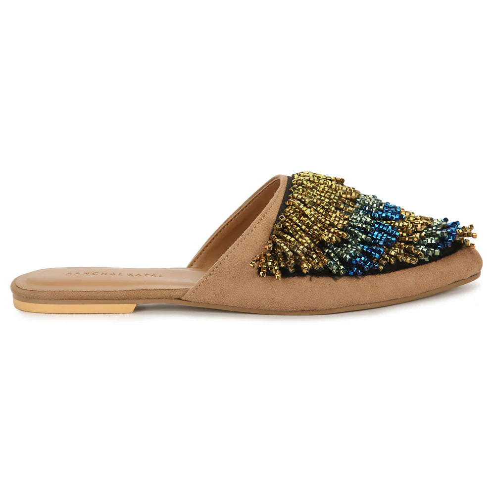 Fancy Naysa Embroiered Mule